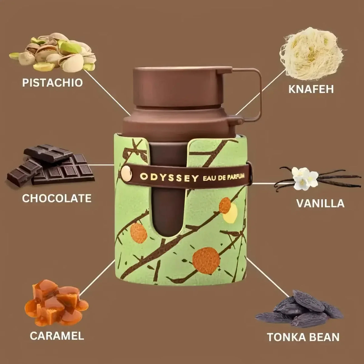 Armaf Odyssey Dubai Chocolat EDP 100ml (3.4 fl oz), Gourmand Oriental Fragrance with Chocolate & Coffee Notes