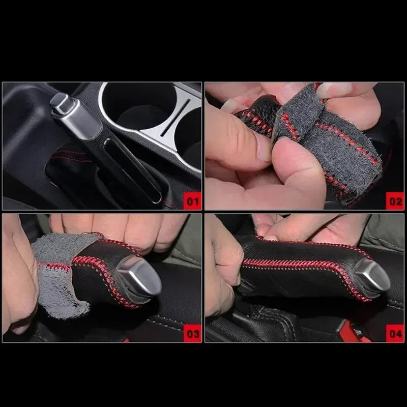 Automobile Gear Handbrake Cover Automobile Interior Accessories Manual Handbrake Box Gear Head Handle Automobile Decoration
