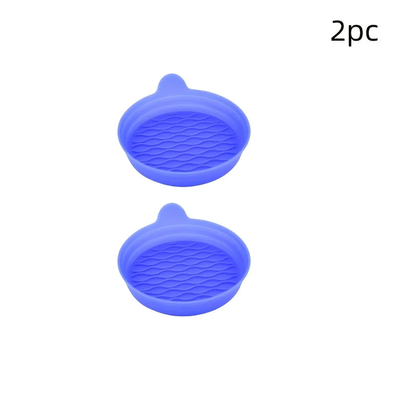 2-Piece silicone car coaster with non-slip coaster - durable interior accessories, car silicone coaster car