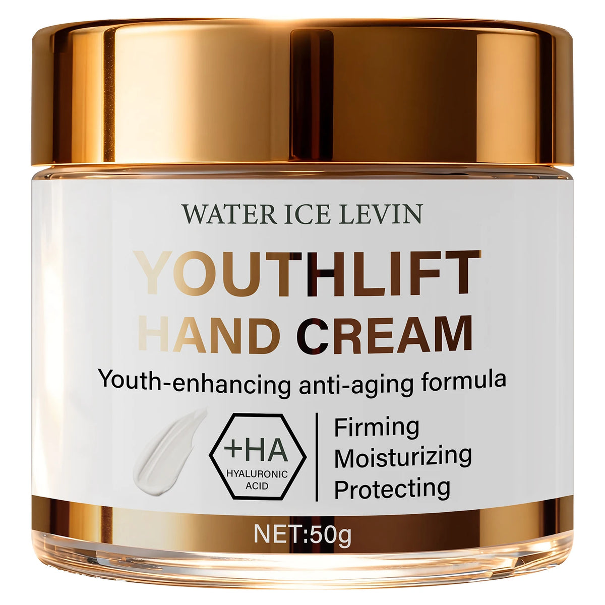 YouthLift Anti-Aging Hand Cream with HA & Retinol for Firming, Moisturizing & Protecting Mature Skin.