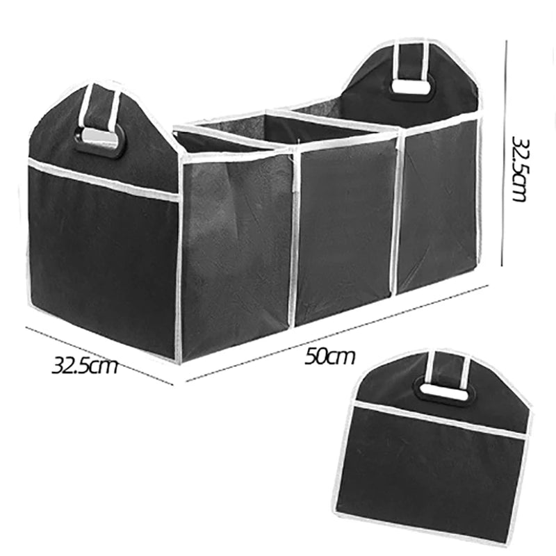 Car Multi-Pocket Trunk Organizer Large Capacity Folding Storage Bag Trunk Storing And Tidying Trunk Organizer Car Accessories