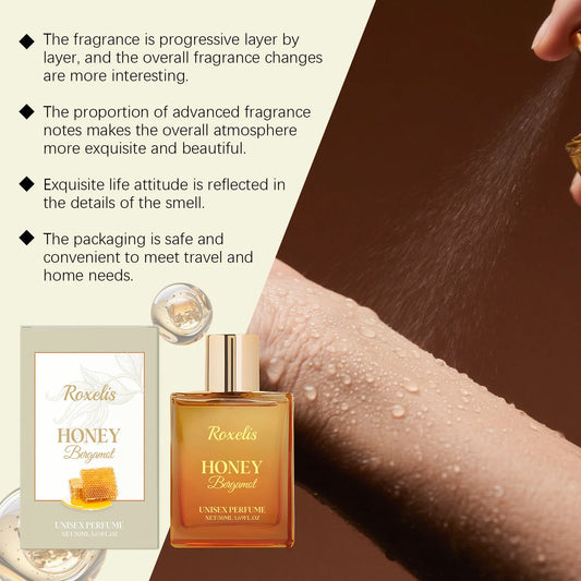 Honey Bergamot Pheromone Fragrance Spray Lasting Fragrance Deodorant Eau De Toilette Cologne Fragrance for Women Skin Care