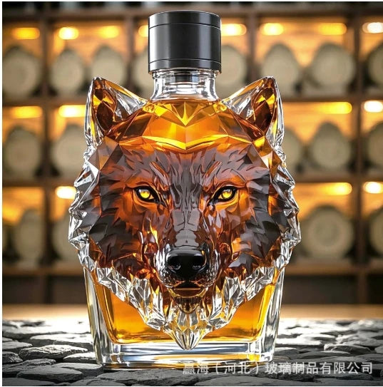 10Oz Funny Middle Finger Whiskey Glass Decanter Duck Turtle Dog Glass Whiskey Wine Bottle