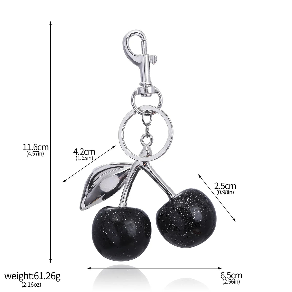 Cherry Keychain Bag Pendant Shoulder Strap Extension Bag Strap Extension Chain Crossbody Accessory Headphone Bag Chain