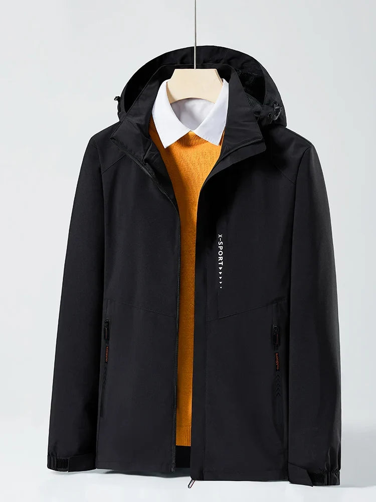Unisex Waterproof Hooded Windbreaker