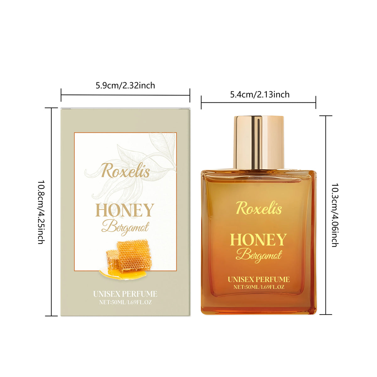 Honey Bergamot Pheromone Fragrance Spray Lasting Fragrance Deodorant Eau De Toilette Cologne Fragrance for Women Skin Care
