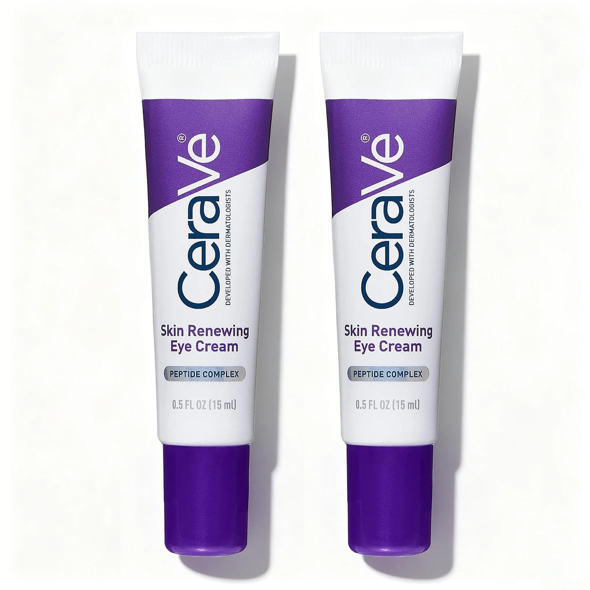 CeraVe Skin Renewing Eye Cream, Daily Care Under Eye Cream with Peptides Caffeine Niacinamide, Paraben-Free , 15ml