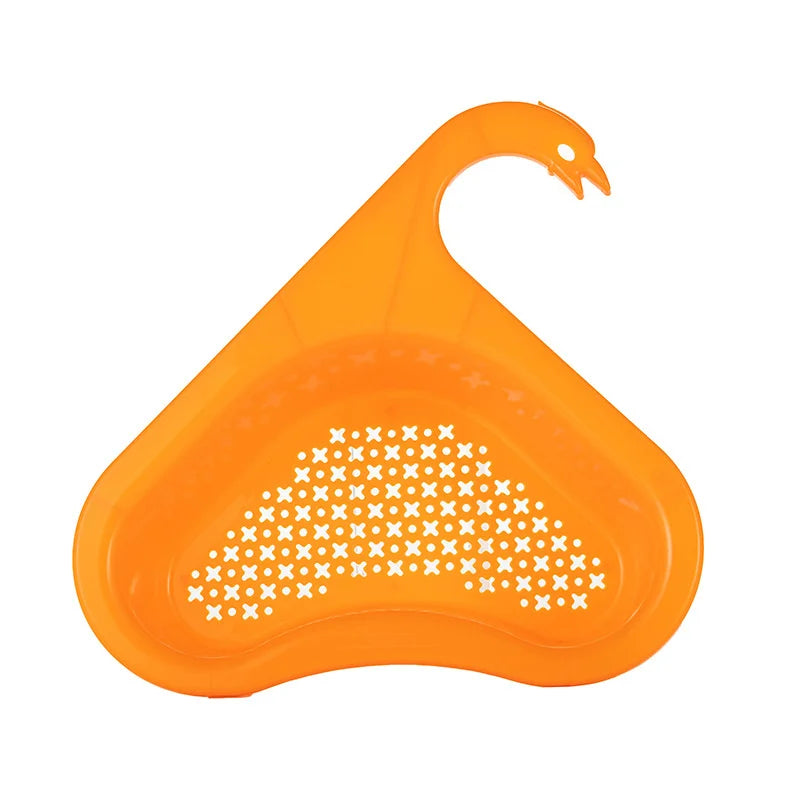 Swan Drain Basket General Fruit and Vegetable Basket Shelf Strainer Sink Kitchen Leftover Sink Multifunctional Drain Basket