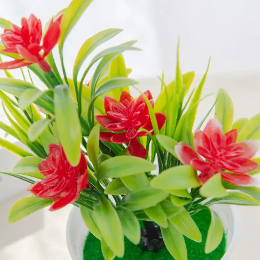 TTCY Mini Potted Bonsai Flowers
