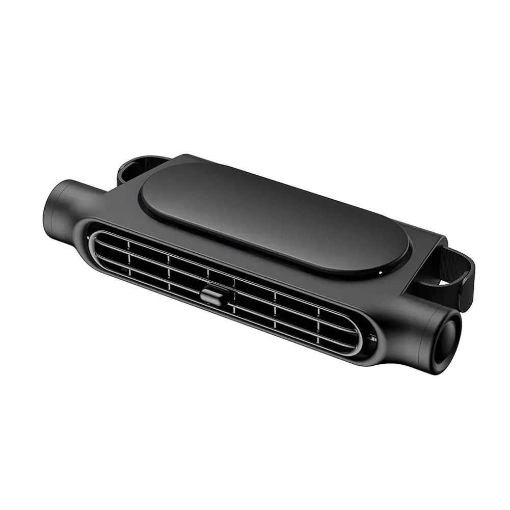 Car Fans for Backseat, Portable Car Seat Fan Rechargeable USB-C Powered Headrest Fan, Dual-Turbo 3-Speed Cooling for SUVs & RVs