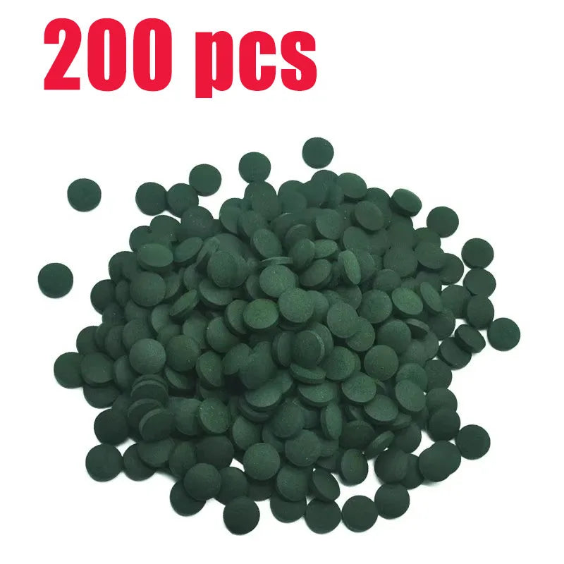 100-800pcs Spirulina Tablets Enrichment Favorite Pet Food fish crystal red shrimp pet food