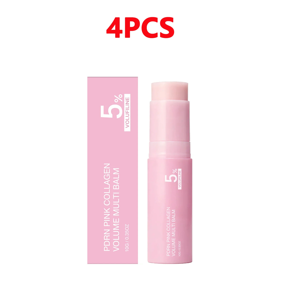 PDRN Pink Collagen Volume Multi Balm Stick Face & Body Balm for Under-Eyes, Neck, Forehead, Smile Lines, Radiance Care K-Beauty