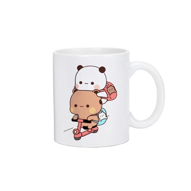 Panda Bear Bubu Dudu Coffee Milk Cup Mocha Cat Panda Bear Couple Creative Present Cute Gift Drinking Tea Cup Mugs