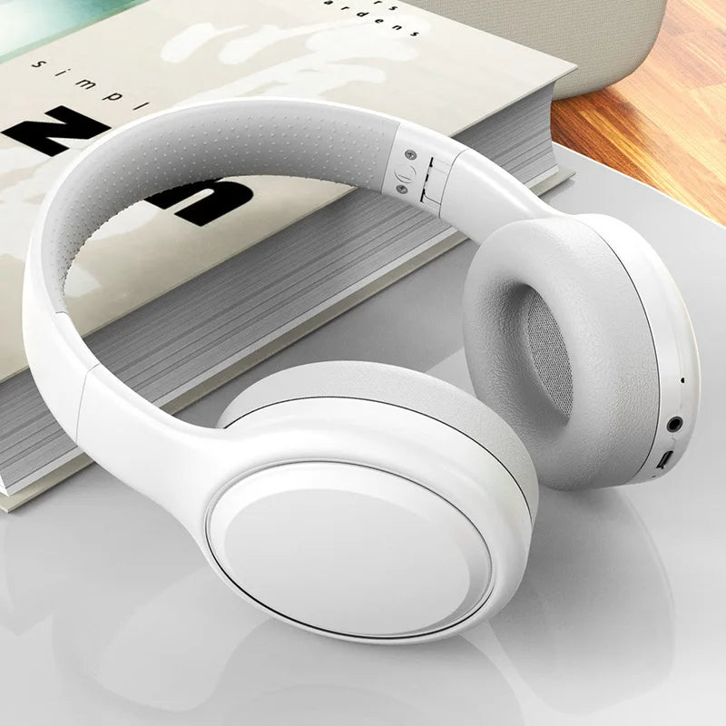 Wireless Bluetooth Headphones Over Ear HIFI Stereo Headsets Noise Reduction Sports Gaming Earphones Music Player with Mic Gifts