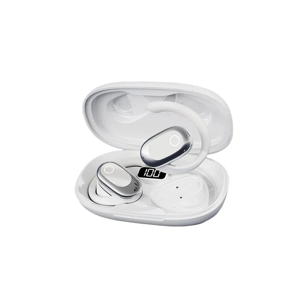 Open-Ear Over-Ear Wireless Bluetooth Headphones Rotatable Design Noise Cancelling Earphones with Built-in Microphone