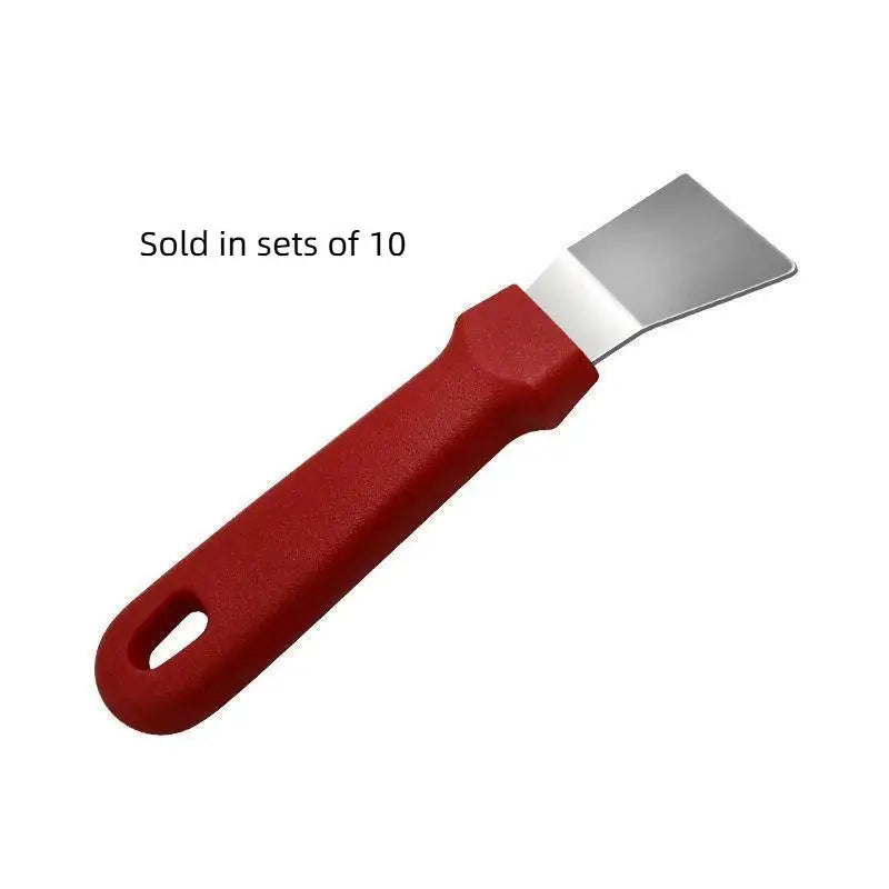 Stainless Steel Cleaning Scraper Nonslip Handle High Scraping Power For Kitchen Grease Grout Cleaning
