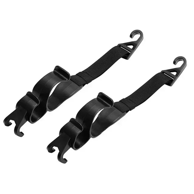 2pcs Car Back Seat Hook Multi-function Rear Seat Headrest Hanging Hook Umbrella Holder Seat Back Storage Hook Auto Interior Tool