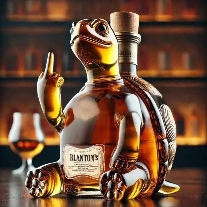Funny Middle Finger Animal Modeling Wine Bottle Whiskey Glass Decanter Bar Wine