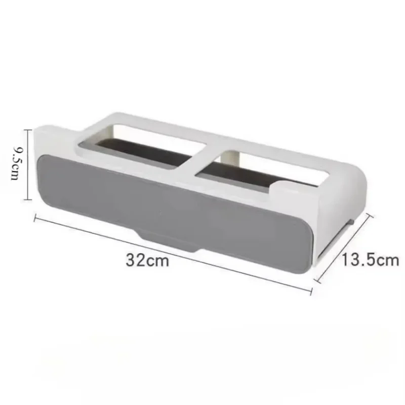 AAAN-Wall Mounted Adjustable Spice Rack Non Perforated Seasoning Boxes For Barbecue Materials Combination Set Storage Case