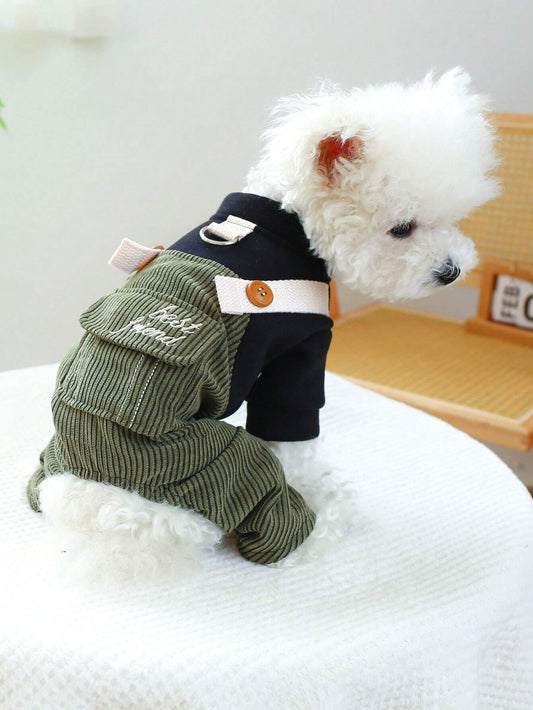 PETSIN Corduroy Pet Jumpsuit