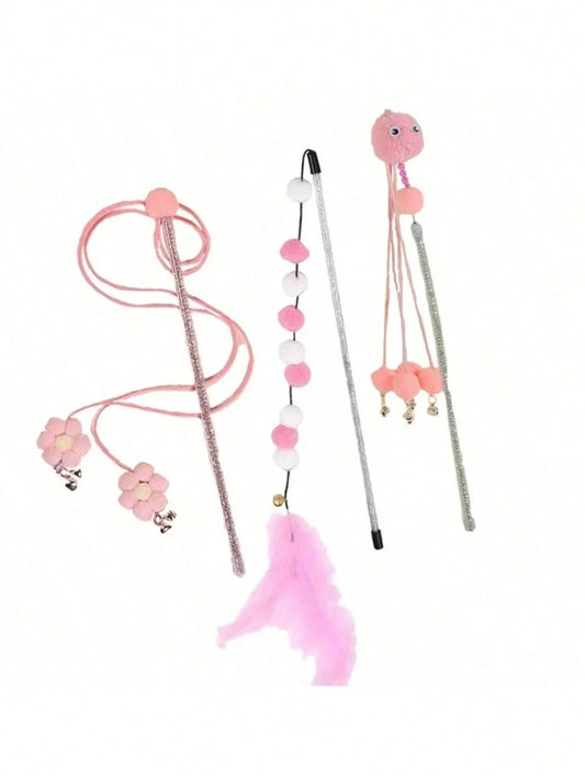PETSIN Cat Teaser Wand Set
