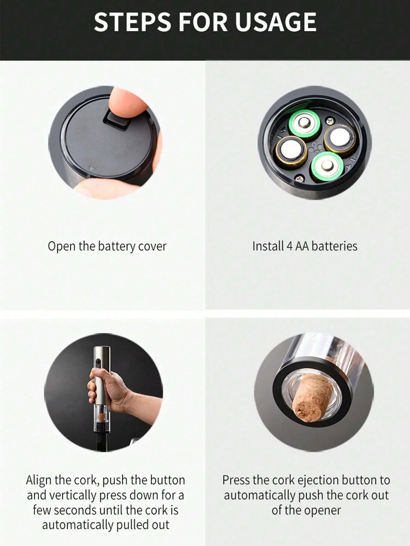 CLITON Electric Wine Bottle Opener