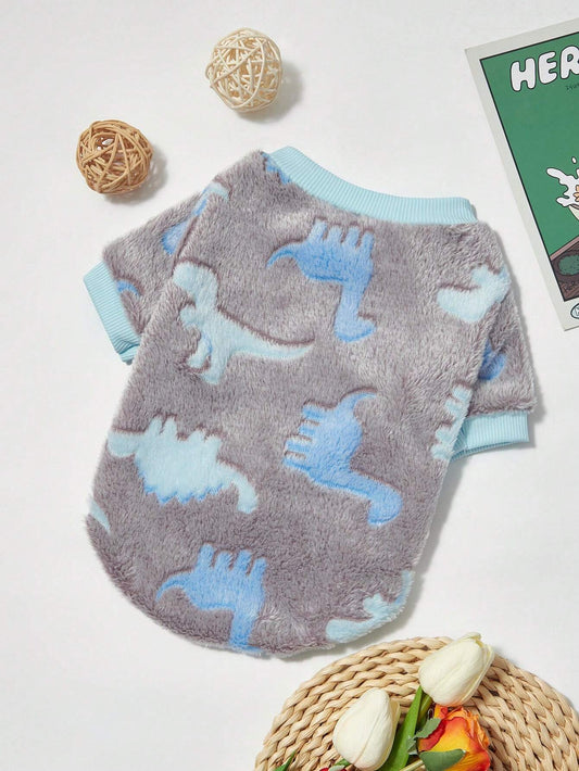 PETSIN Dinosaur Print Pet Hoodie