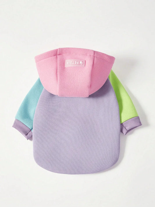 PETSIN Colorblock Dog Hoodie Sweatshirt