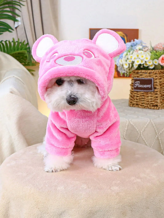 PETSIN Pink Bear Ear Hoodie
