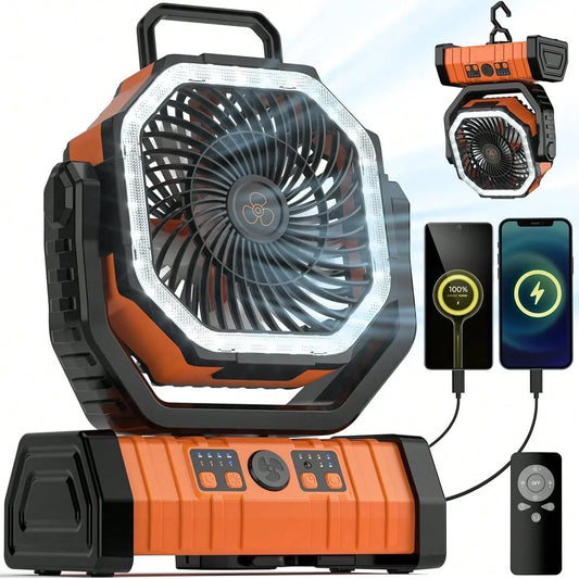 BDQ 20000mAh Portable Camping Fan