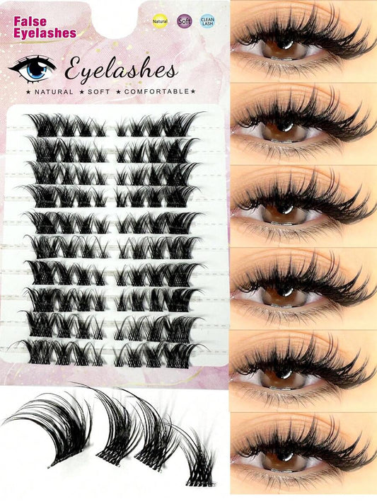 80PCS (8-15mm) Of Fox Eyelash D Curly Mink Eyelash Expansion Kit