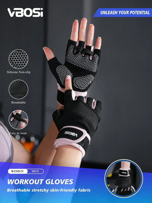 VBOSI Anti-Slip Half Finger Gloves