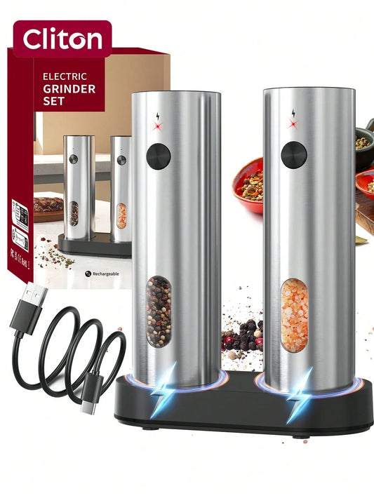 CLITON Rechargeable Spice Grinder Set