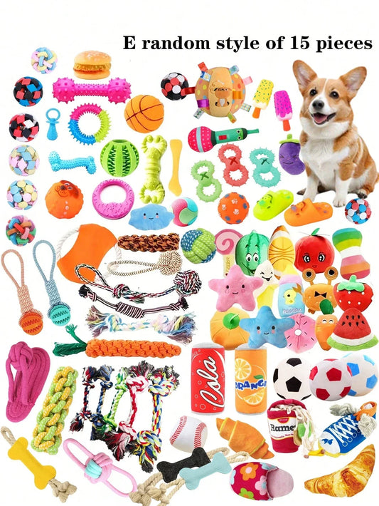 PETSIN Plush Dog Chew Toys