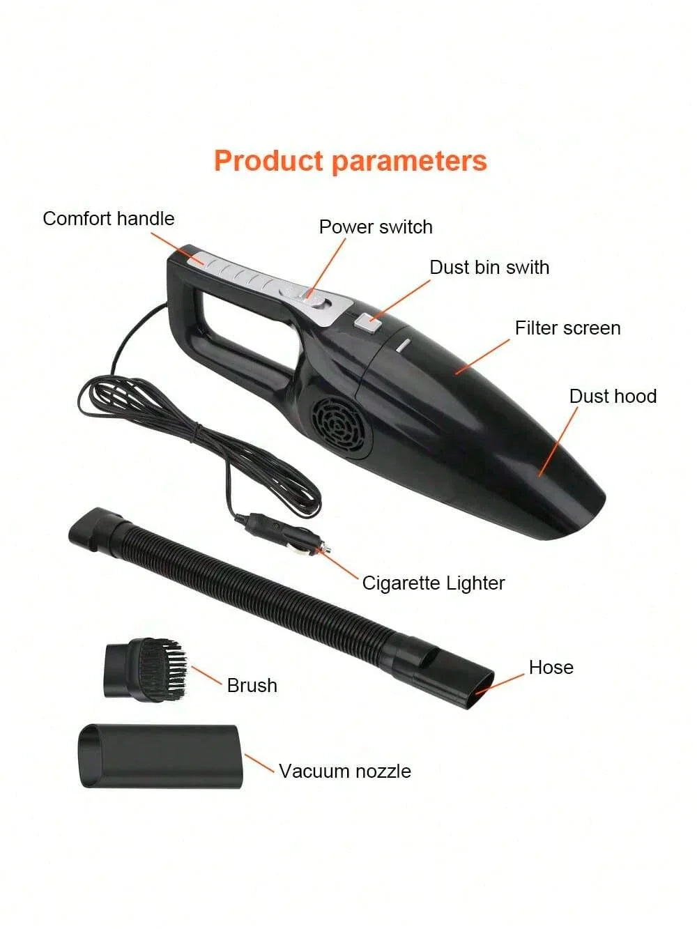High Suction Handheld Vacuum Cleaner
