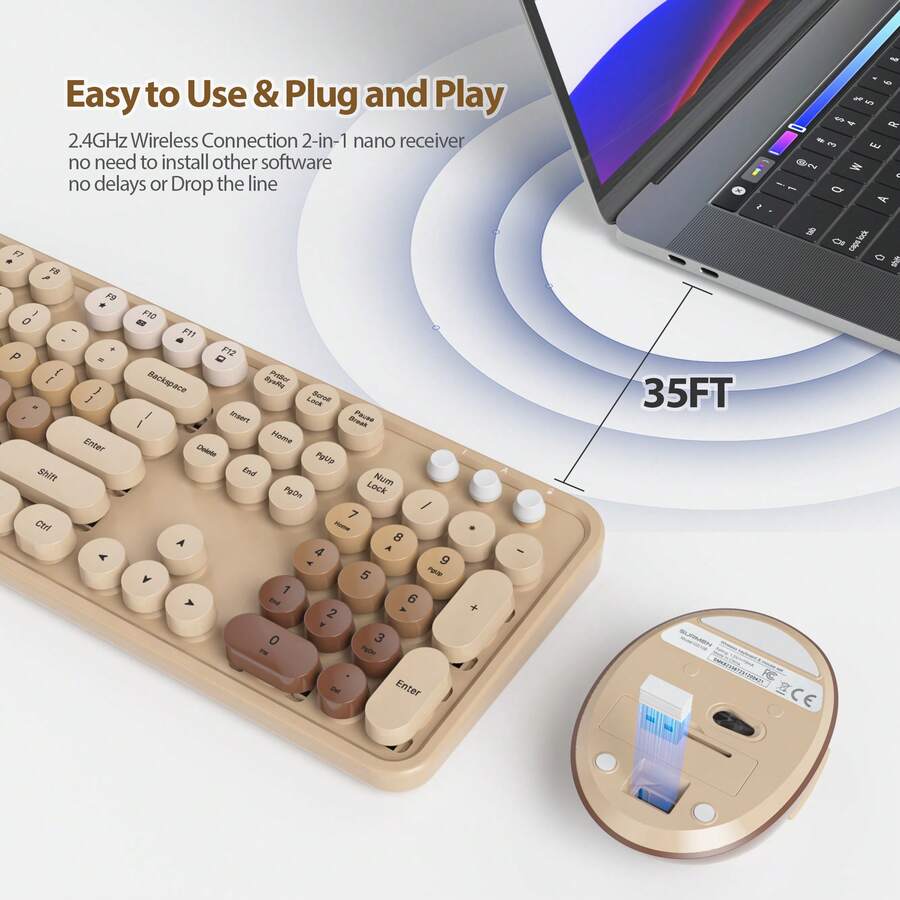 Wireless Keyboard And Mouse Set