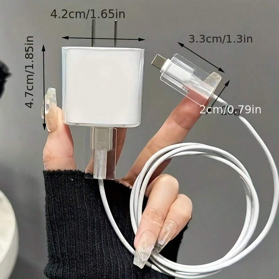 Pearl Design Charger Set, Includes Charging Cable Protector