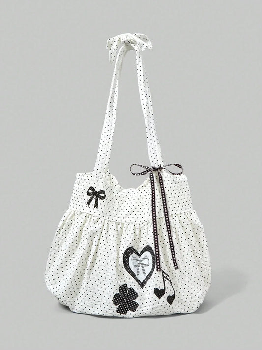ROMWE Anime Vintage Crossbody Tote