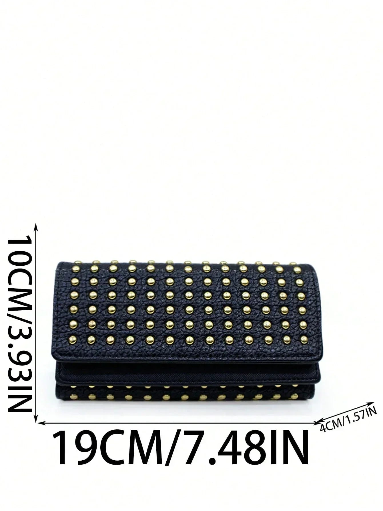 Rivet Decor Trifold Wallet