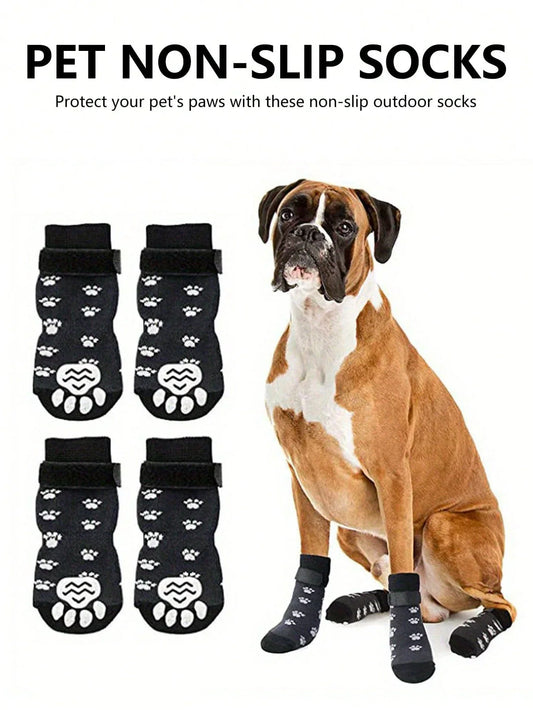 Anti-Slip Dog Paw Socks