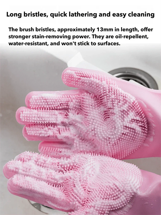 Pet Grooming Silicone Gloves