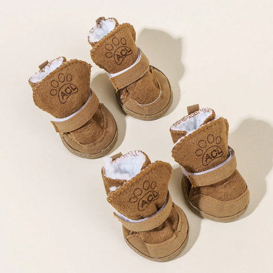 Lamb Wool Pet Snow Boots