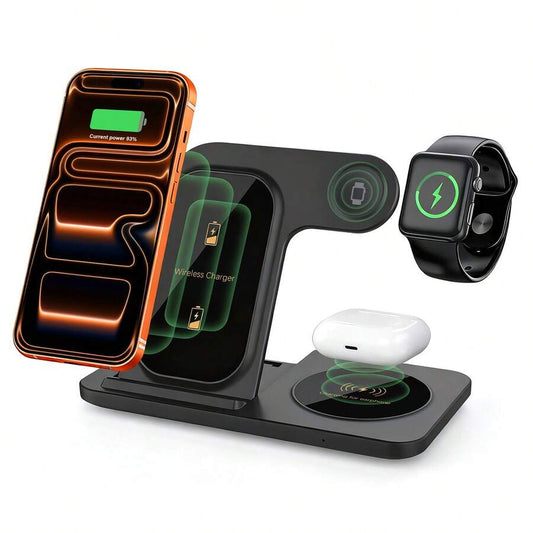 Wireless Charger Station For Multiple Devices Foldable