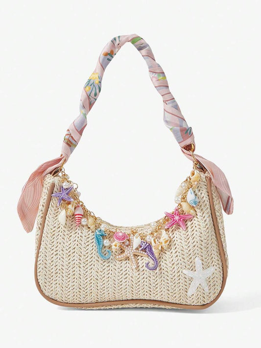 Viva Strut Summer Seaside Vacation Straw Bag