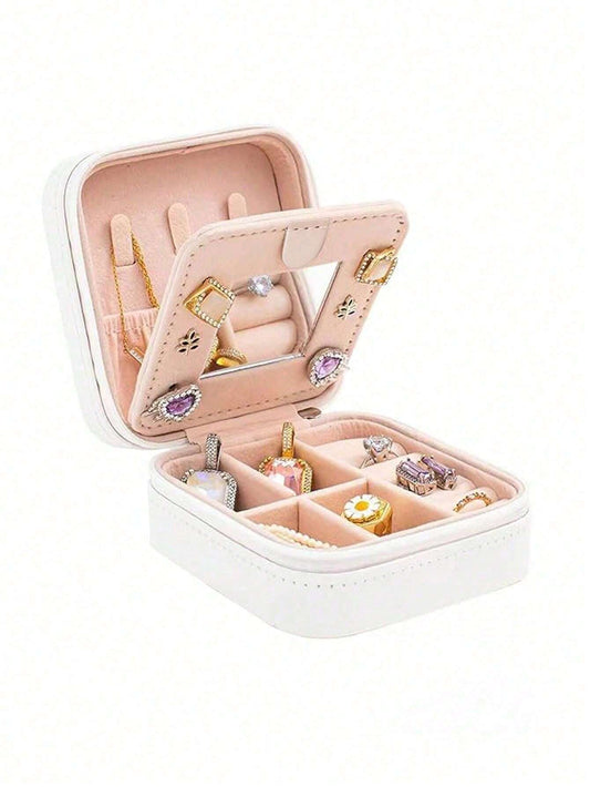 Travel Jewelry Storage Box Pink