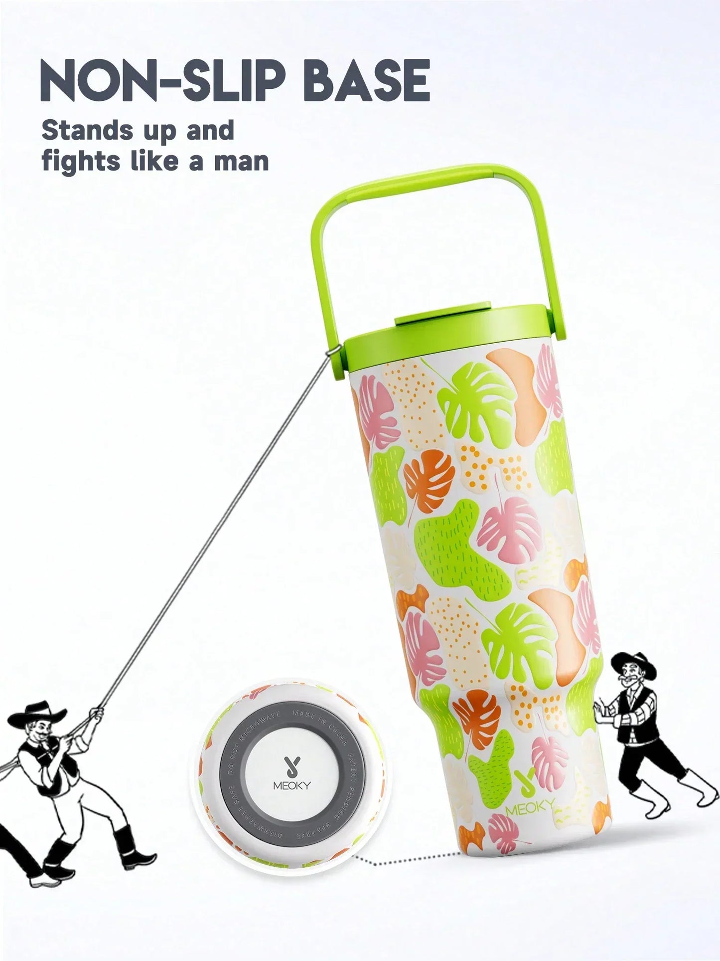 Meoky 40oz Insulated Stainless Steel Tumbler