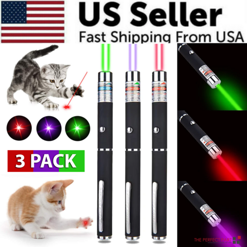 3-Pack Laser Pointer Pen Set