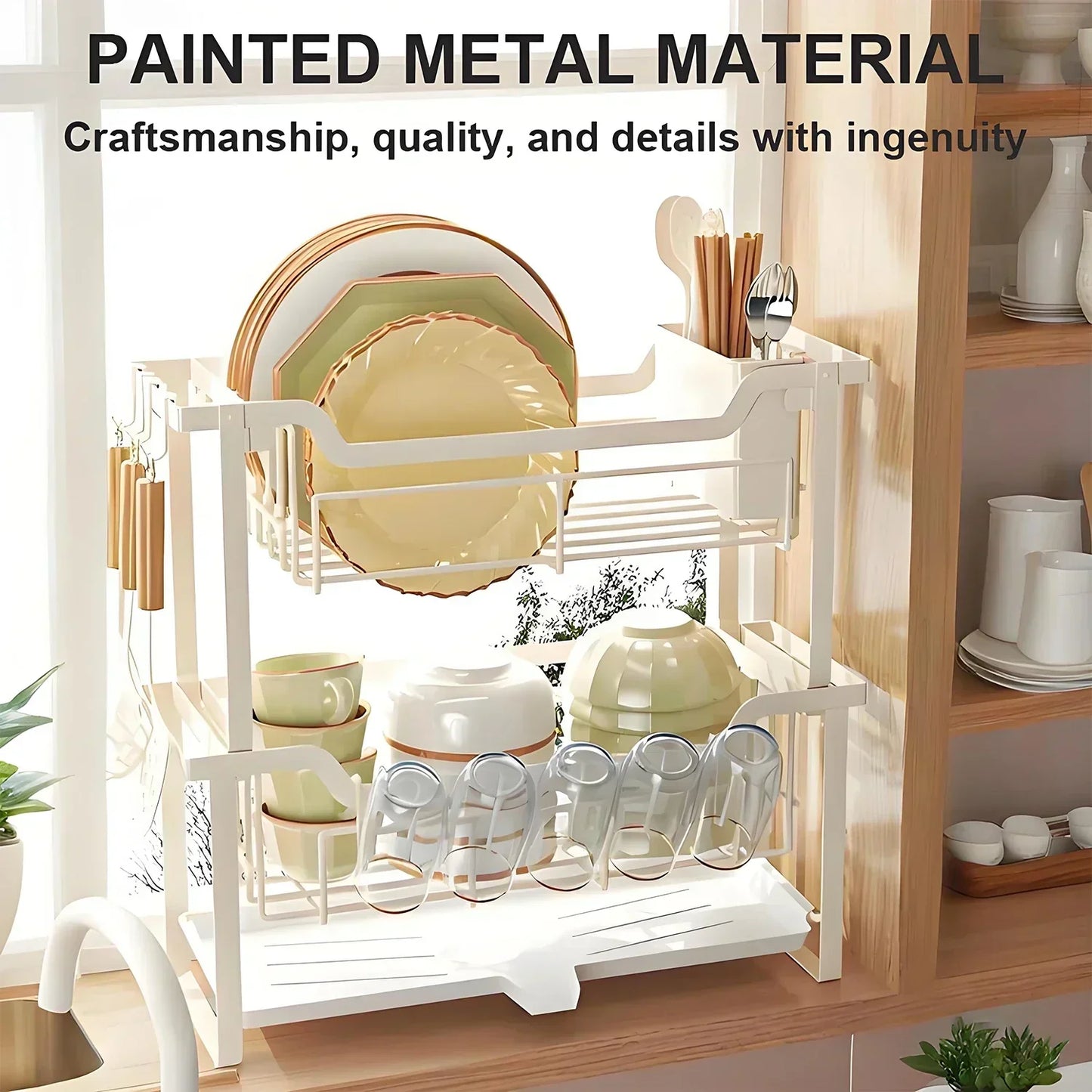 Kitchen Bowl and Plate Organizer