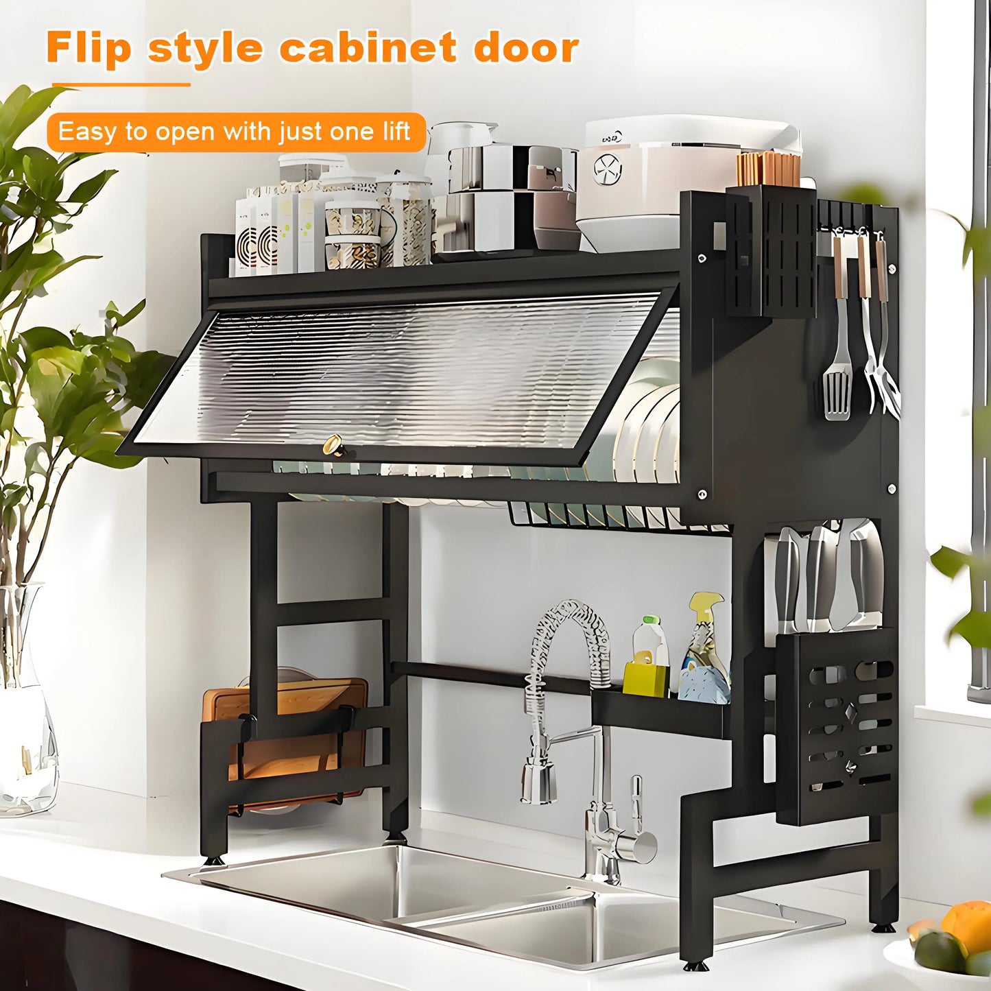 Dustproof Dish Drying Rack