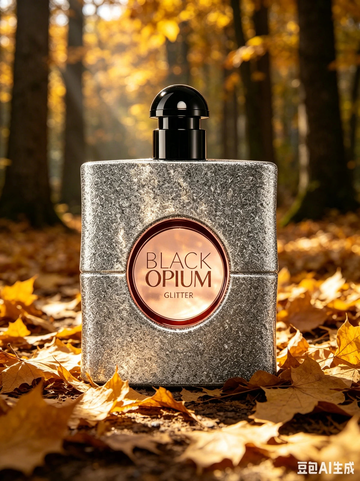 Black Opium Glitter Eau de Parfum for Women 3.0 FL.OZ Long Lasting Warm Coffee Vanilla Floral Fragrance Luxury Glitter Bottle Feminine Perfume with Gift Box for Date Night Daily Wear Gift for Her